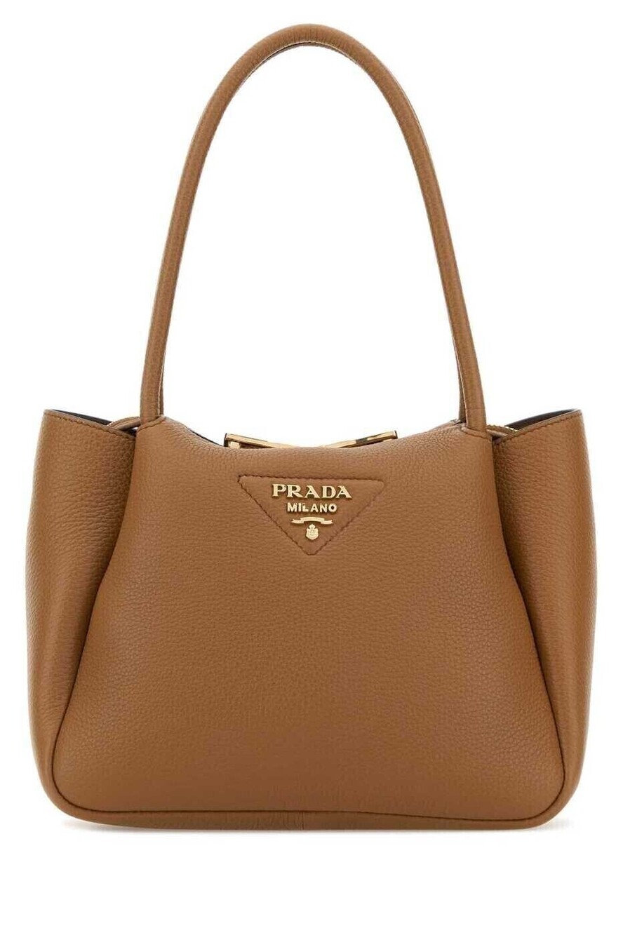 Prada Galleria Saffiano Leather 2Way Tote Bag Brown
